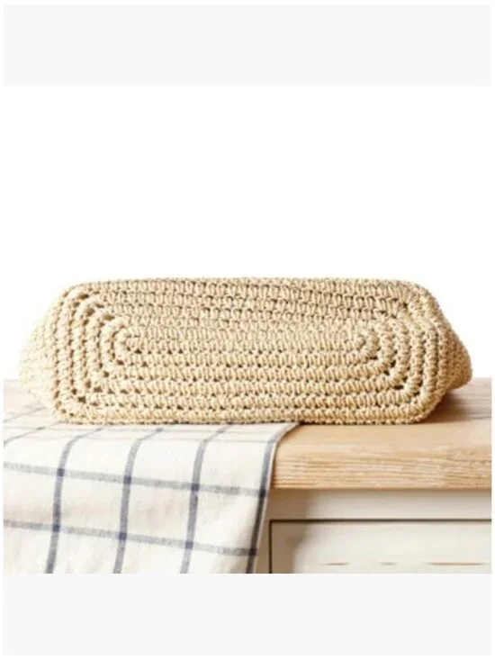 Hand-woven Straw Shoulder Bag Large Woven Beach Tote Purse with Tassel - Picture 7 of 7